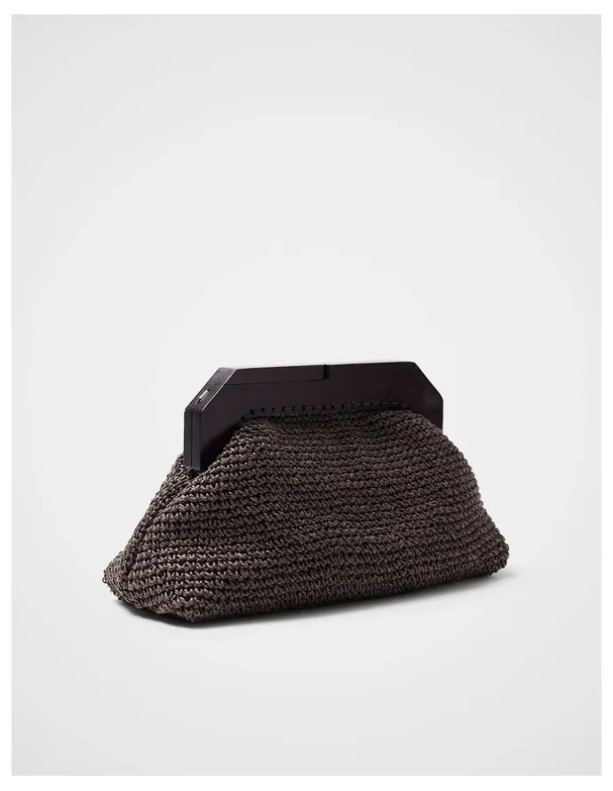 Unison Lea Wooden Frame Clutch