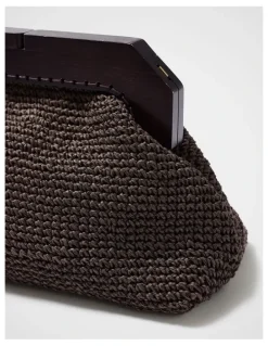 Unison Lea Wooden Frame Clutch