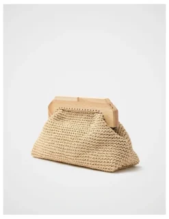 Unison Lea Wooden Frame Clutch