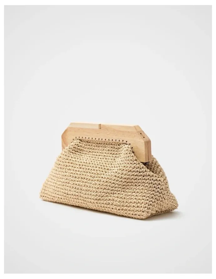 Unison Lea Wooden Frame Clutch