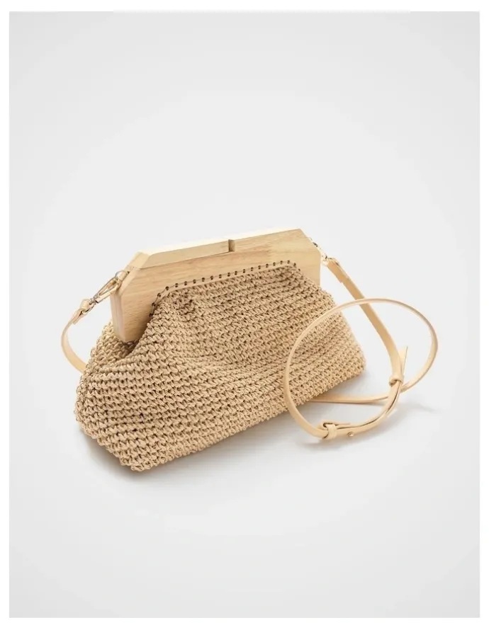 Unison Lea Wooden Frame Clutch
