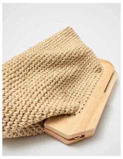 Unison Lea Wooden Frame Clutch