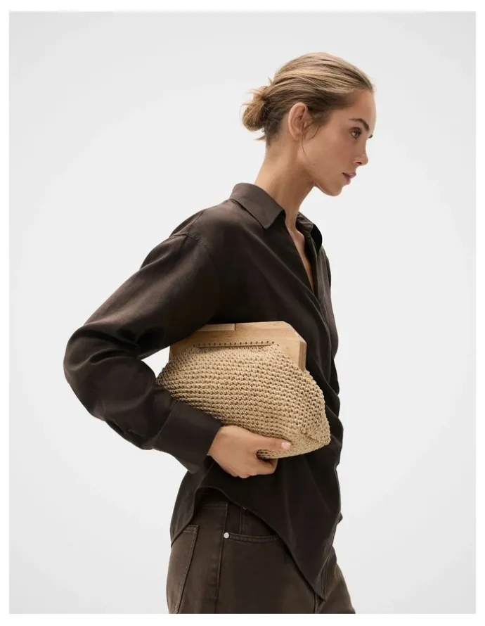 Unison Lea Wooden Frame Clutch