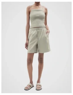Unison Leather Look Short in Sage