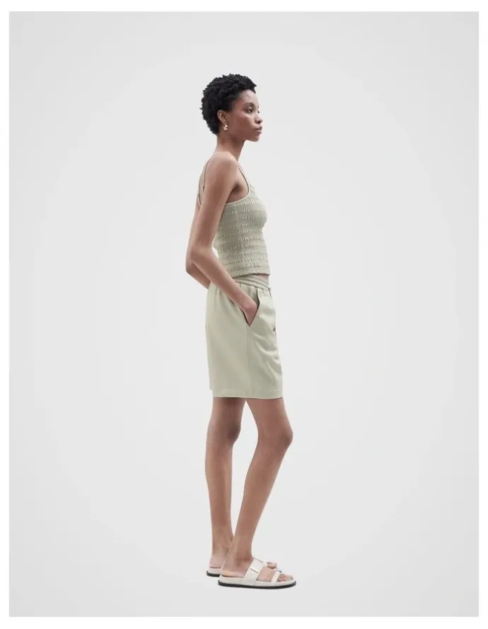 Unison Leather Look Short in Sage