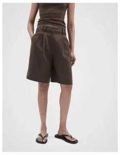 Unison Longline Bermuda Short in Mocha