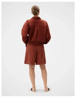 Unison Pleat Front Bermuda Short