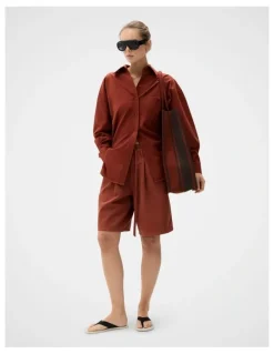 Unison Pleat Front Bermuda Short