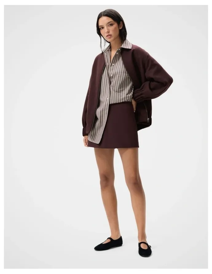Unison Tailored Mini Skort in Purple