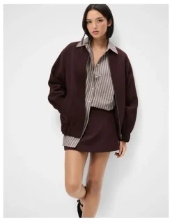 Unison Tailored Mini Skort in Purple