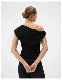 Unison Textured Off Shoulder Top