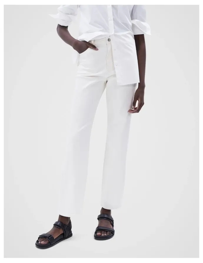 Unison Classic Straight Fit Jean in Ecru