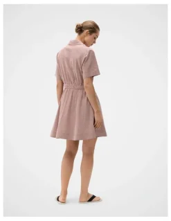 Unison Collared V Neck Dress