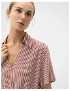 Unison Collared V Neck Dress