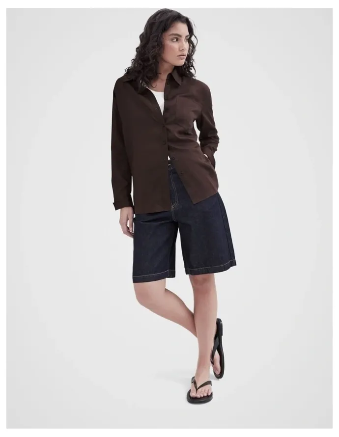 Unison Denim Bermuda Shorts in Blue