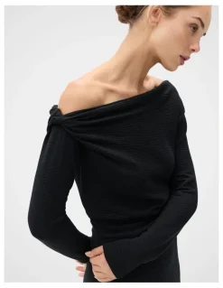 Unison Textured Off Shoulder Dress