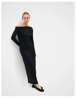 Unison Textured Off Shoulder Dress