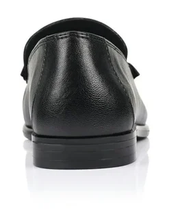 Verali Angel Loafers in Black Crinkle