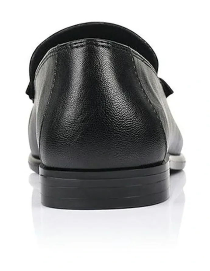 Verali Angel Loafers in Black Crinkle
