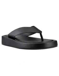 Verali Bouncer II Flatform Thongs in Black