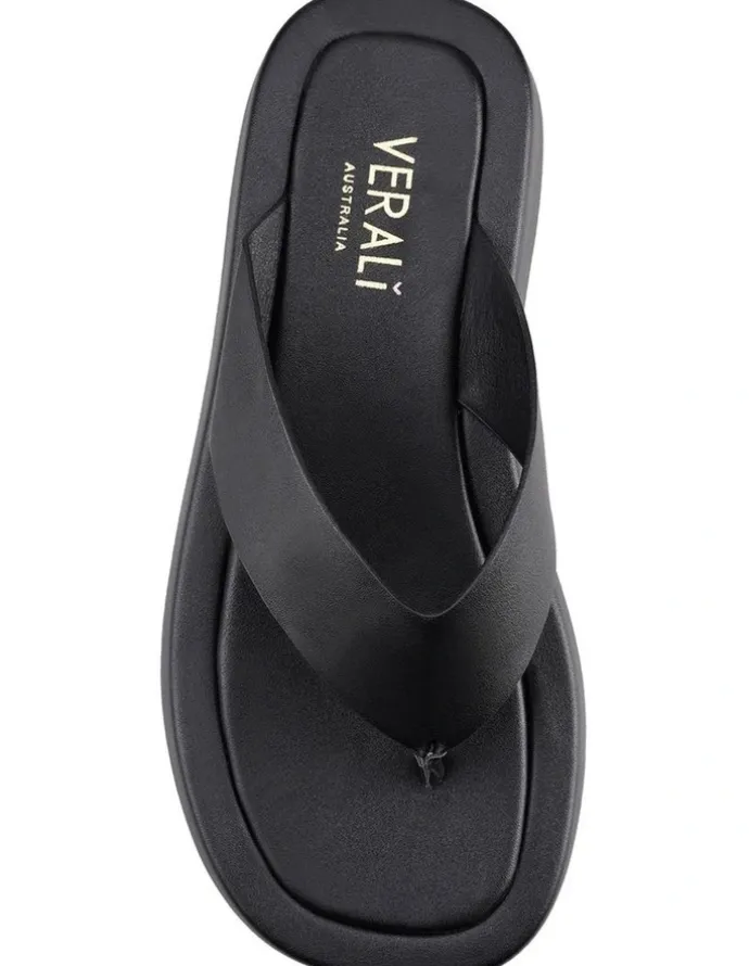 Verali Bouncer II Flatform Thongs in Black