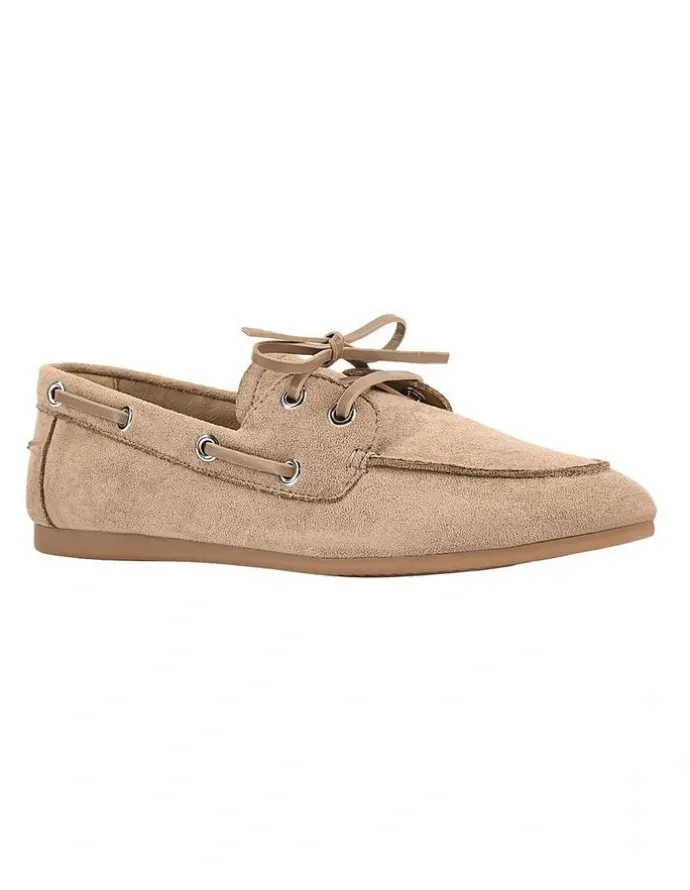 Verali Brody Boat Shoes in Taupe Micro