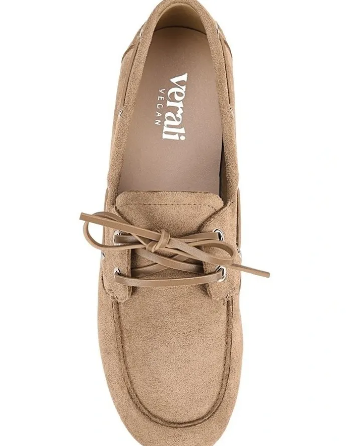 Verali Brody Boat Shoes in Taupe Micro