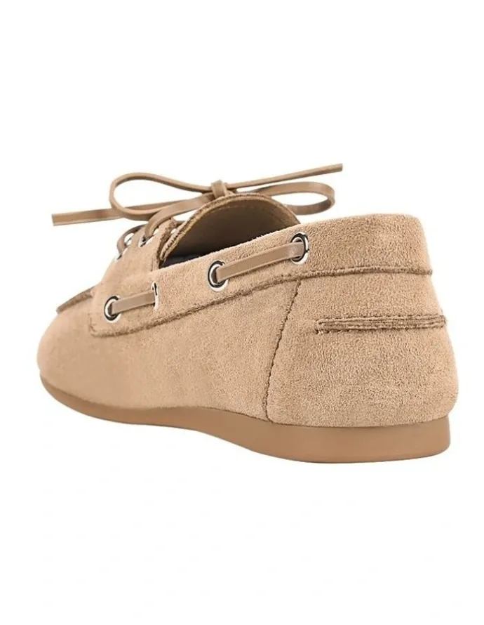 Verali Brody Boat Shoes in Taupe Micro