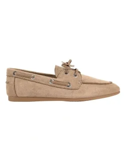 Verali Brody Boat Shoes in Taupe Micro