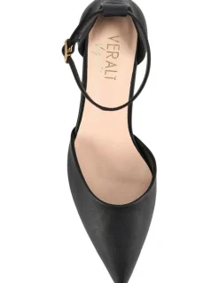 Verali Eli Closed Toe Block Heels in Black