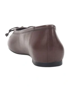 Verali Eugenie Ballet Flats in Chocolate Brown