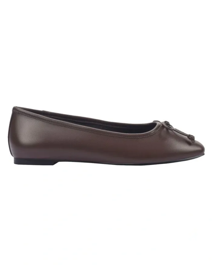 Verali Eugenie Ballet Flats in Chocolate Brown