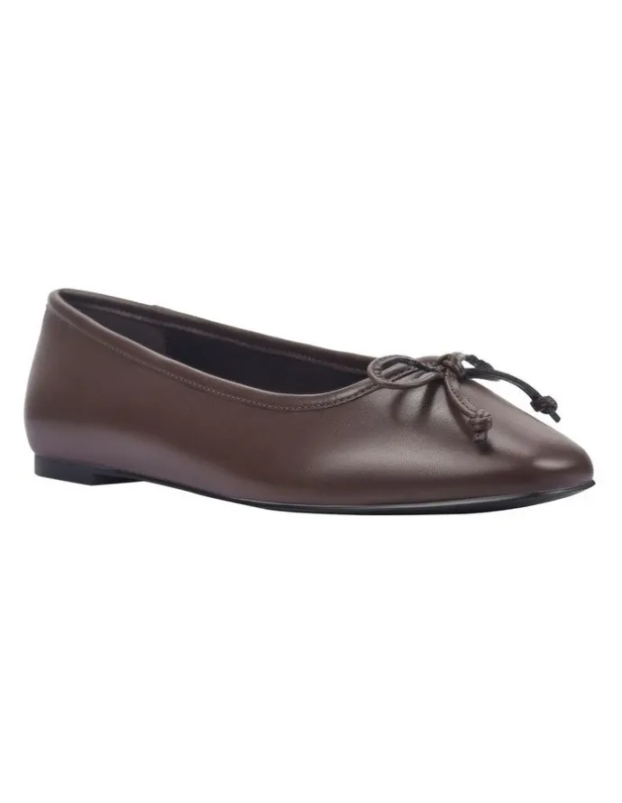 Verali Eugenie Ballet Flats in Chocolate Brown