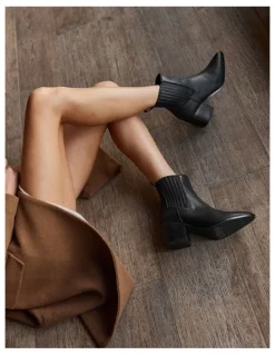 Verali Fillipin Ankle Boot in Black