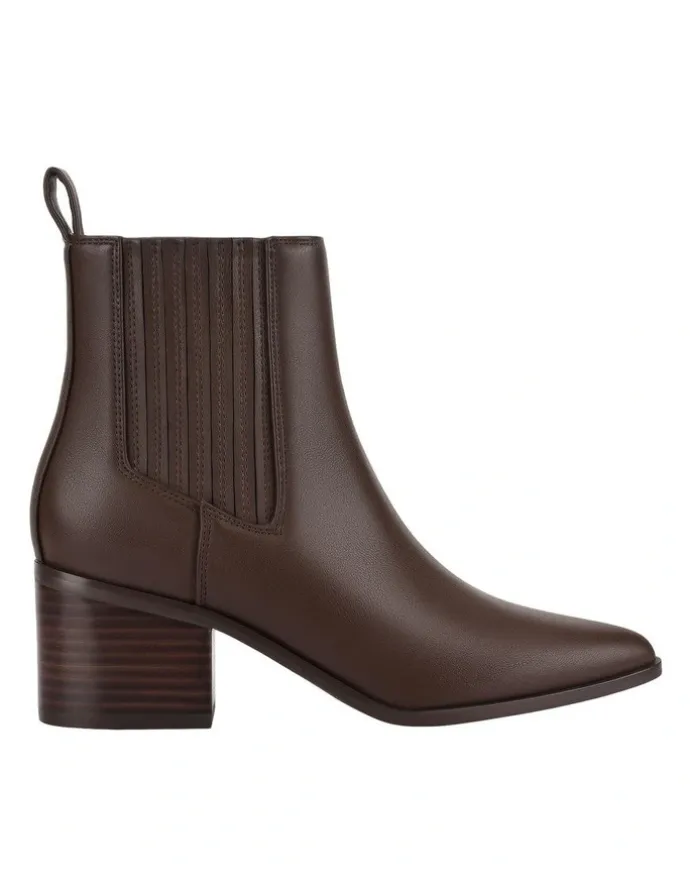 Verali Fillipin Chelsea Ankle Boots in Chocolate Brown