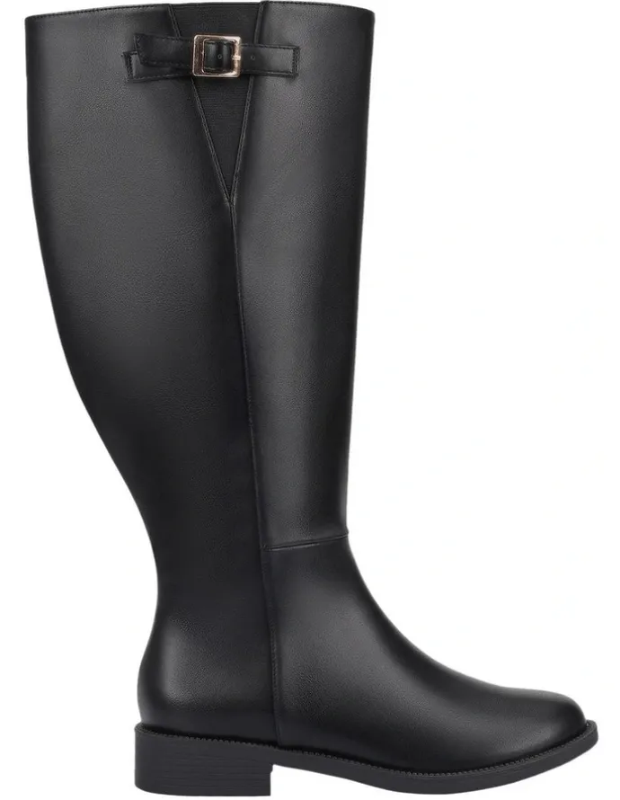 Verali Garfield Wide Calf Tall Boot in Black