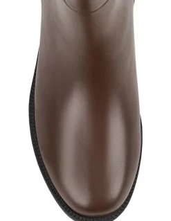 Verali Garfield Wide Calf Tall Boot in Chocolate Brown