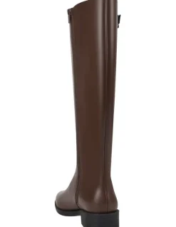 Verali Garfield Wide Calf Tall Boot in Chocolate Brown