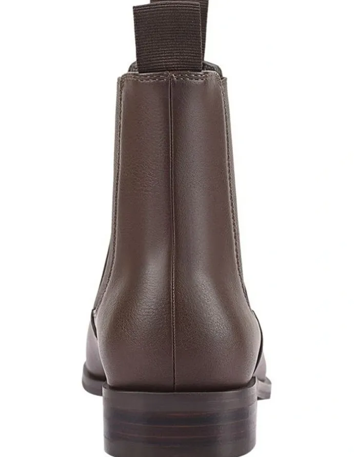 Verali Harper Chelsea Boots in Chocolate Brown