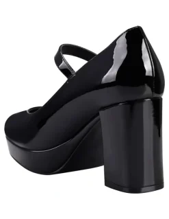 Verali Hennessy Mary Jane Platforms in Black Patent
