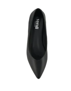 Verali Hickory Point Toe Flats in Black