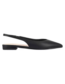 Verali Hillary Slingback Flats in Black