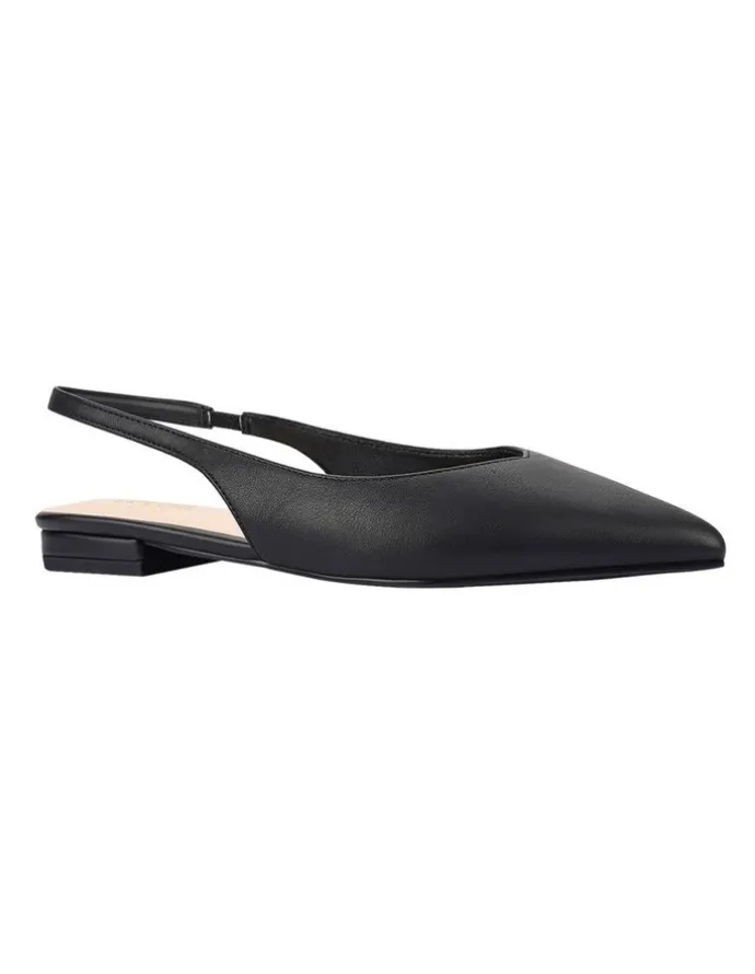 Verali Hillary Slingback Flats in Black