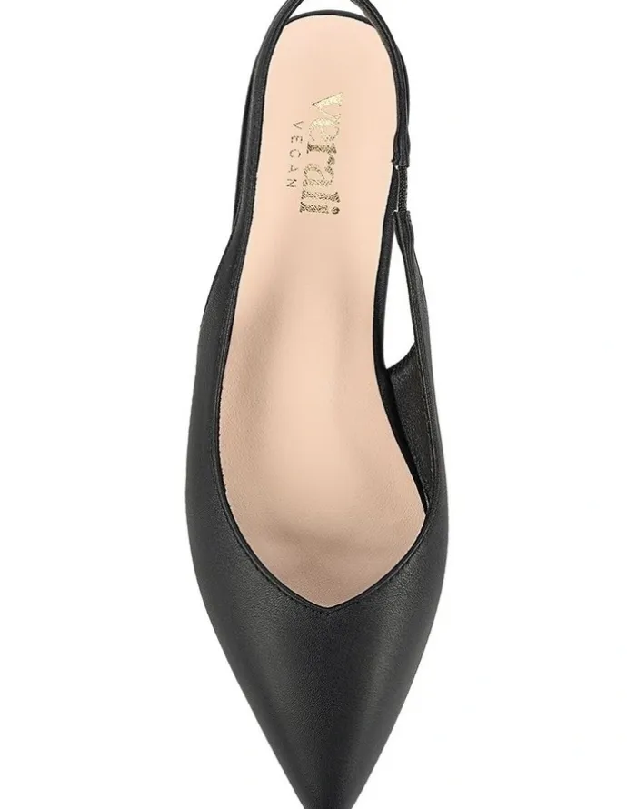 Verali Hillary Slingback Flats in Black