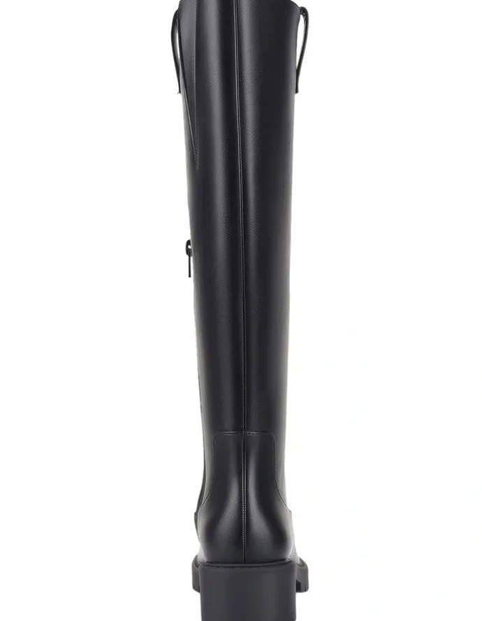 Verali Jailyn Chunky Knee High Boots in Black