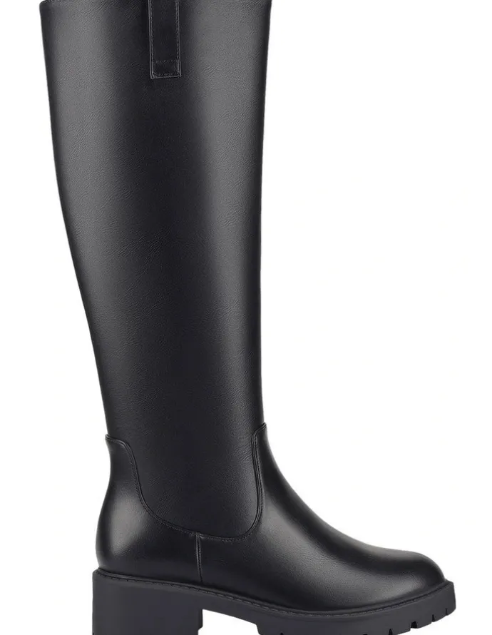Verali Jailyn Chunky Knee High Boots in Black