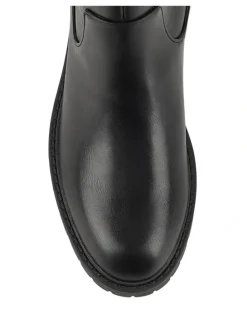 Verali Jailyn Chunky Knee High Boots in Black