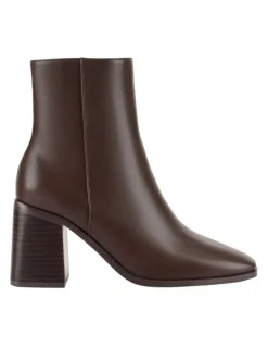 Verali Lilo Ankle Boots in Chocolate Brown