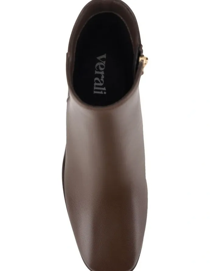 Verali Lilo Ankle Boots in Chocolate Brown