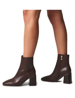 Verali Lilo Ankle Boots in Chocolate Brown